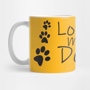 I love my Dog T-shirt Mug